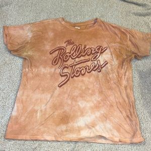American Eagle graphic tee, Rolling Stones, peach color, size medium